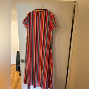 1XL Curvy Striped Rainbow Dress 🌈